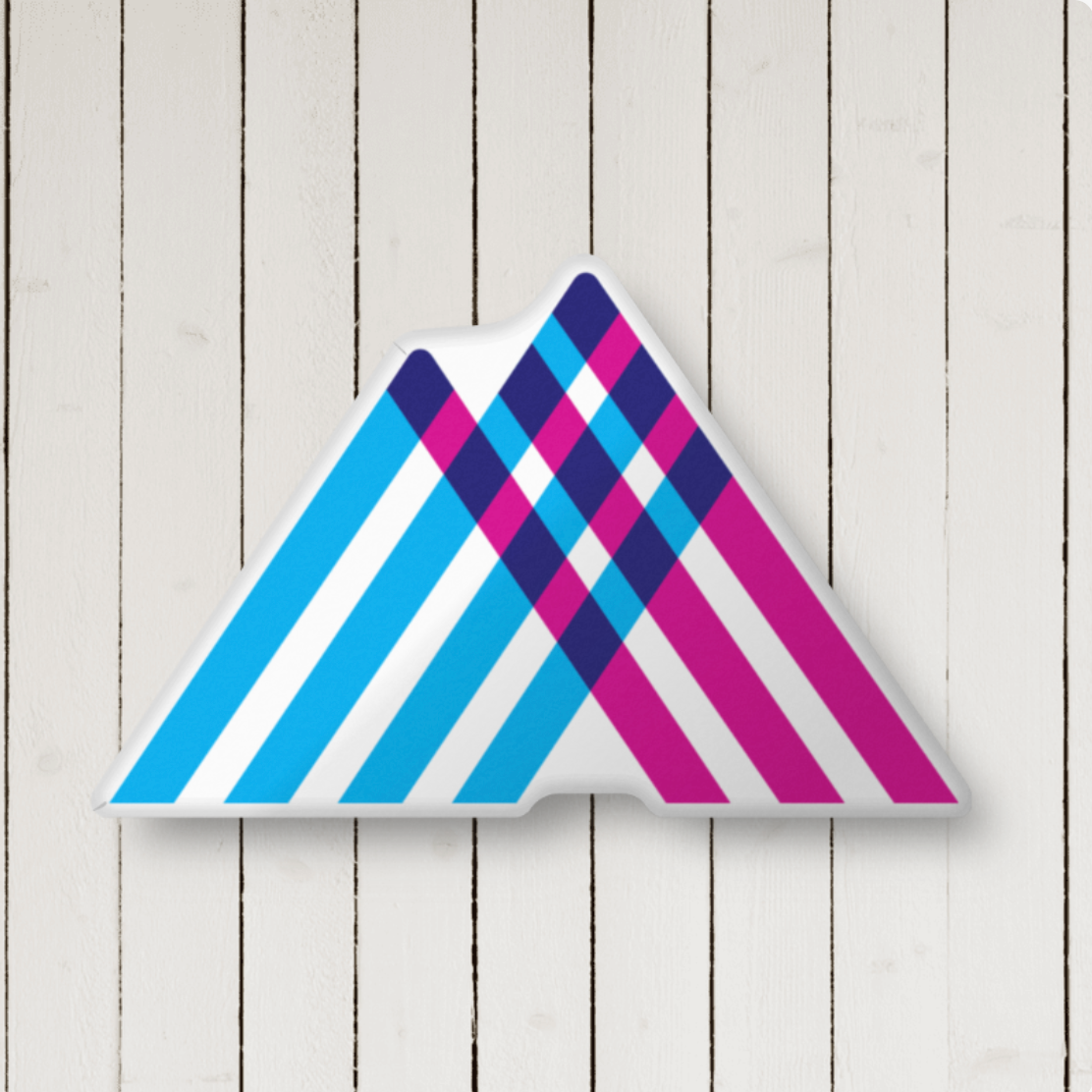 Large Plush Mountain-shaped Pillow