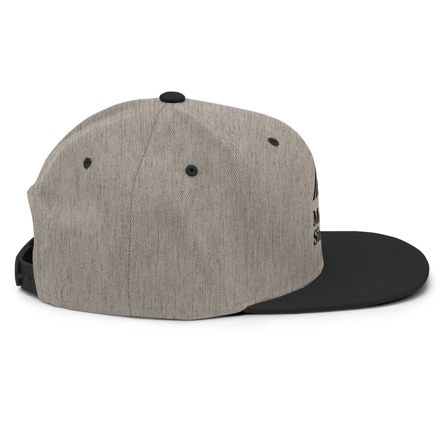 Snapback Hat with 3D Embroidery