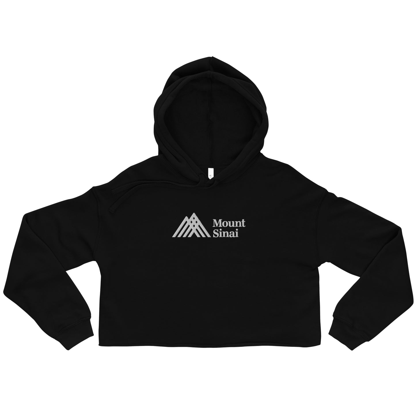 Crop Hoodie with Embroidery