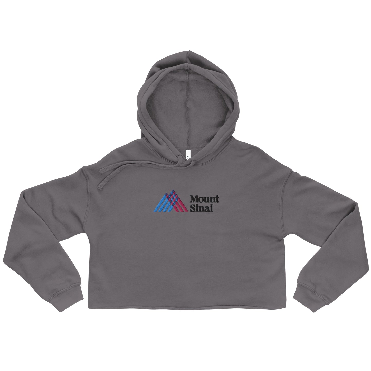 Crop Hoodie with Embroidery