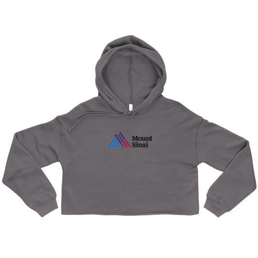 Crop Hoodie with Embroidery